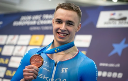 Peterka znovu na stupních vítězů. Na kilometru obhájil evropský bronz