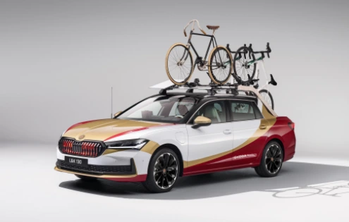 ŠKODA L&K 130: Unikátní pickup pro cyklisty míří na Tour de France