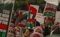 Propalestinští aktivisté narušili cíl, jedenáctá etapa Vuelty je bez vítěze